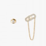 Messika - Move Uno Stud and Chain Earrings Yellow Gold